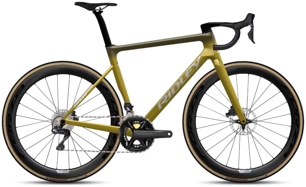 Ridley Falcn RS - Ultegra Di2 2x12 - 28 Zoll - Diamant - Mustard Yellow - Größe M Neu