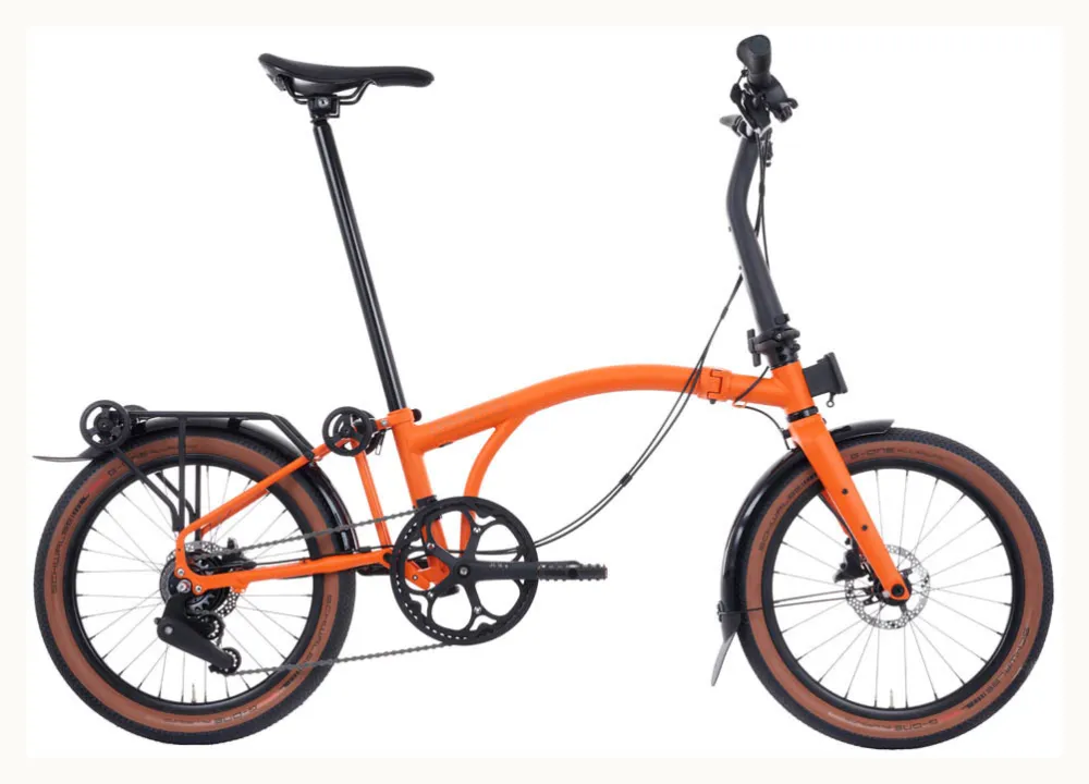 Saisonangebot Brompton G Line Explore - 345 Wh - 20 Zoll - Faltrahmen - 2026 - Adventure Orange - Größe Short