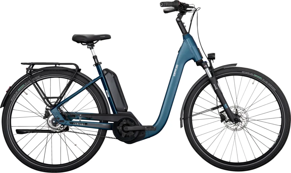 Schnäppchen Kettler E-Comfort P5 Belt RT - 545 Wh - 28 Zoll - Tiefeinsteiger - pearl blue matt / chrome - Größe 50 CM
