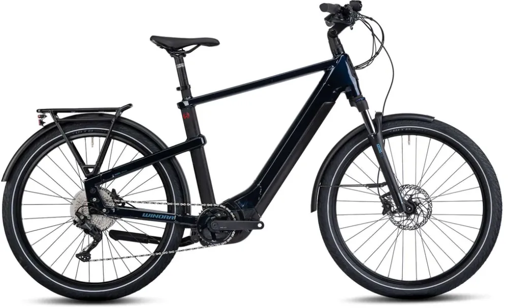 Angebot Winora Yakun 10 - 750 Wh - 27,5 Zoll - Diamant - darkblue matt - Größe 55 CM