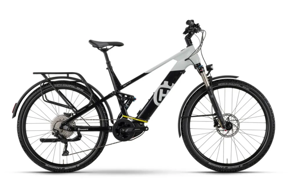 Rabatt Husqvarna Cross Tourer CT4 - 630 Wh - 27,5 Zoll - Fully - White / Black - Größe 44 CM