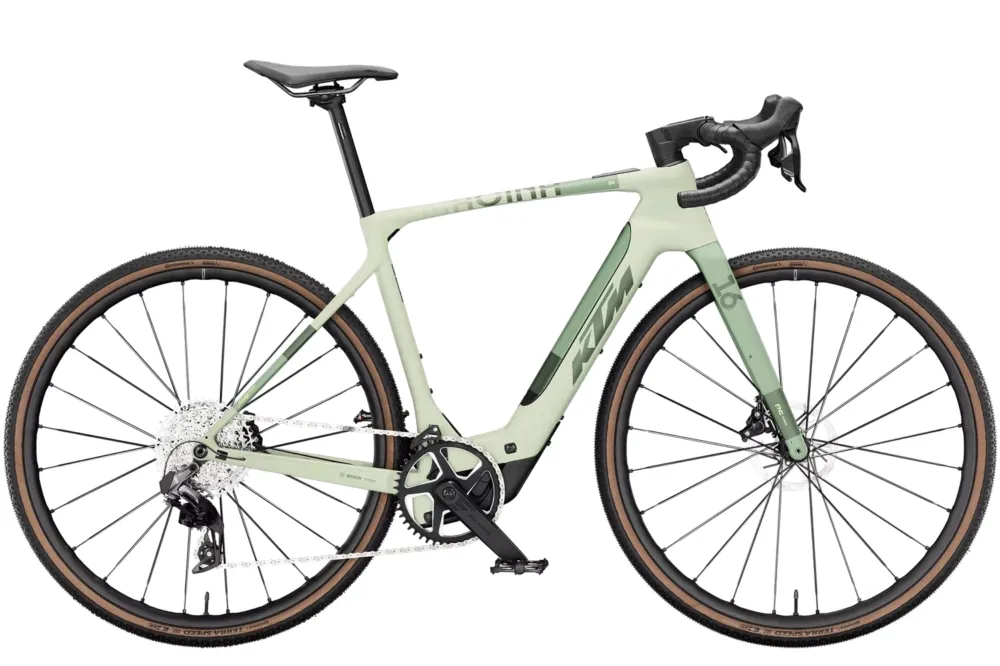 KTM Macina Gravelator SX Prime - 400 Wh - 28 Zoll - Diamant - pale green matt (green+lemon) - Größe 59cm Bestseller