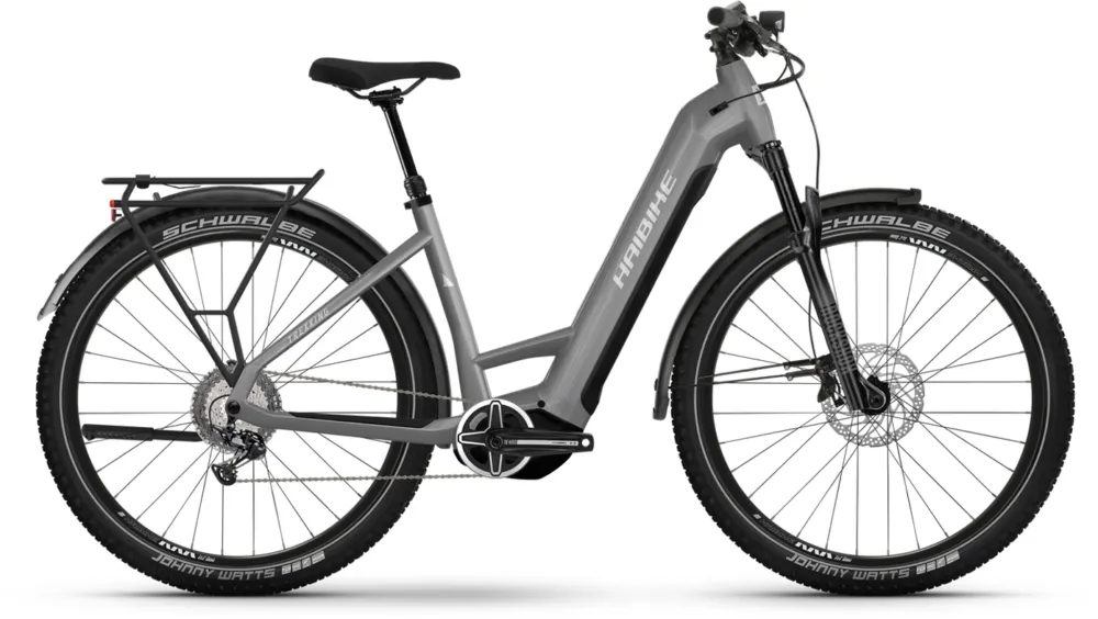 Schneller Versand Haibike Trekking 7 - 750 Wh - 27,5 Zoll - Tiefeinsteiger - urban grey/white glänzend - Größe S