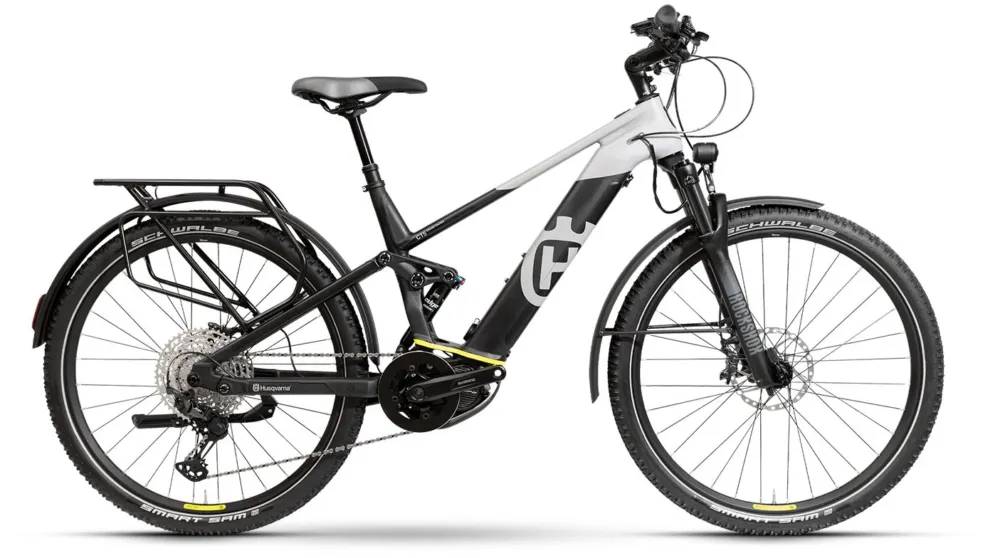 Husqvarna Cross Tourer CT4 - 630 Wh - 27,5 Zoll - Fully - White / Black - Größe 52 CM Kostenfreie Lieferung