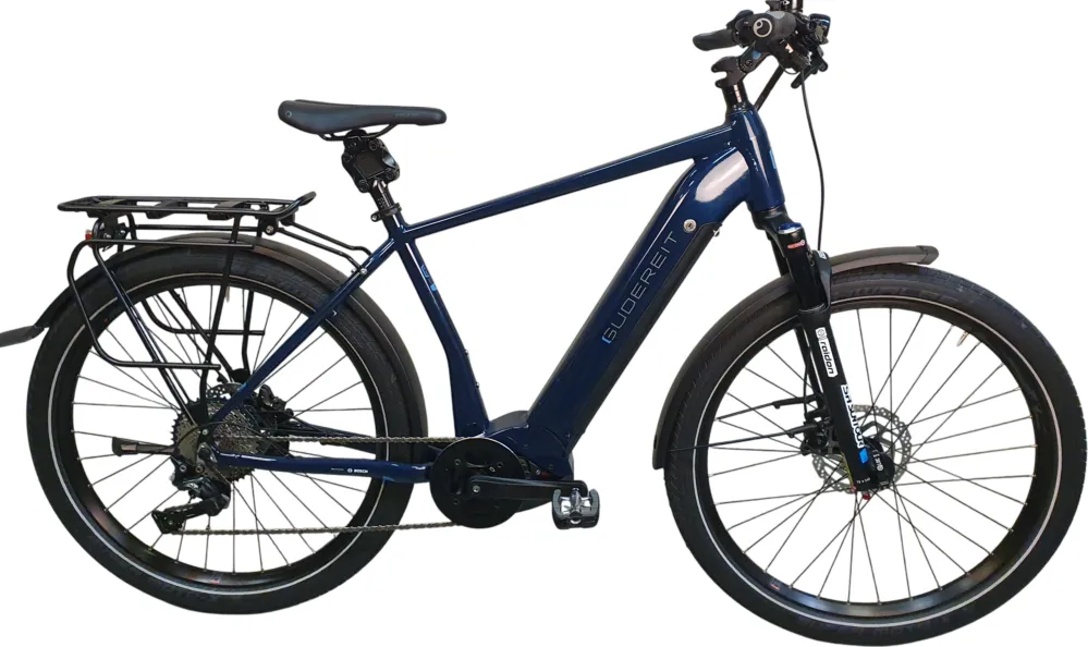 Gudereit ET-12 evo - 500 Wh - 27,5 Zoll - Diamant - Dunkelblau Glanz - Größe 55 CM Beliebt