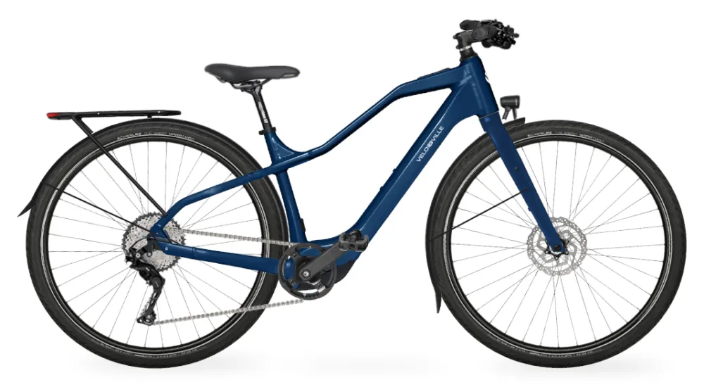 Sonderaktion Velo de Ville Revo-C - 600 Wh - 28 Zoll - Diamant - 2026 - Night Blue glanz - Größe 48 CM