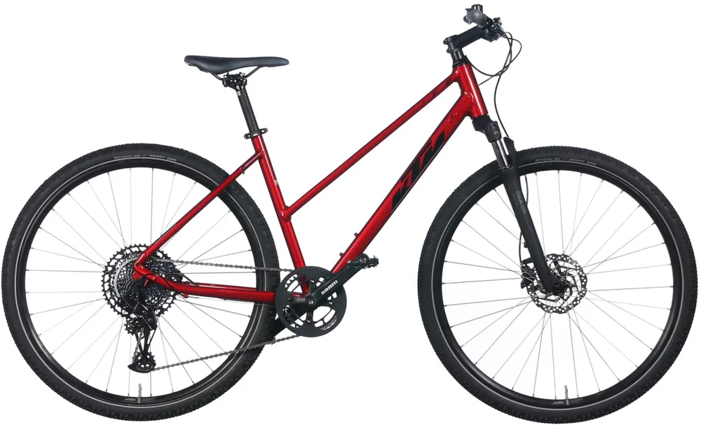 Bestseller KTM X-Life Cross - 28 Zoll - Trapez - chrome red (black+silver) - Größe 51 CM
