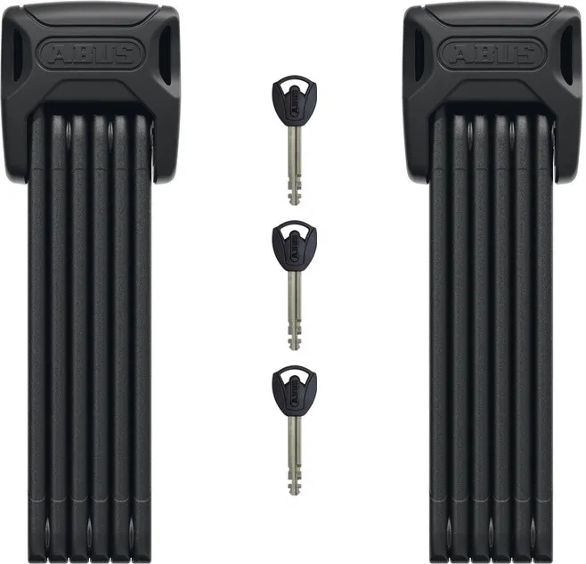 Abus Bordo 6000K/90 SH Faltschloss Twinset - schwarz - Größe 90 CM Must-Have