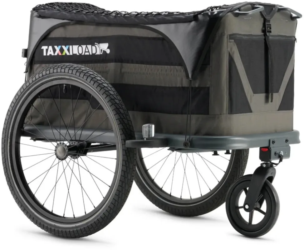 TAXXI Load Heavy Fahrrad-Lasten-Anhänger - Dark Grey/Dark Green - Größe One Size Geprüft