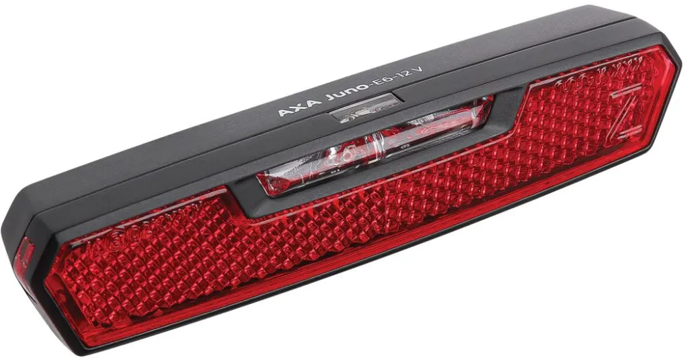 Nur Heute AXA Juno mit Bremslichtfunktion Rücklicht für E-Bike 6-12 V - red - Größe 50 mm