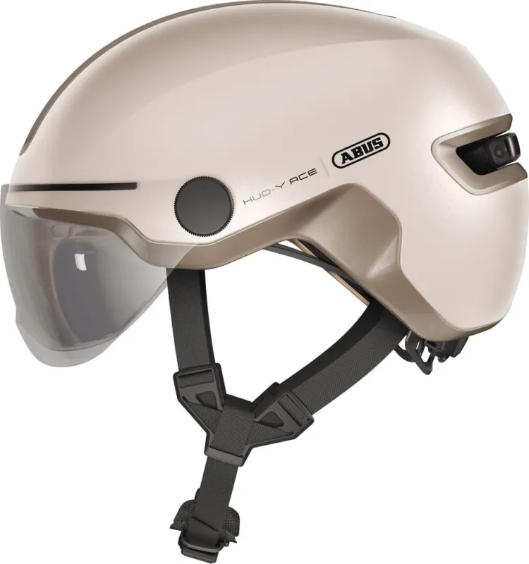 Abus Hud-Y ACE - champagne gold - Größe 57-61 cm (L) Garantierte Lieferung