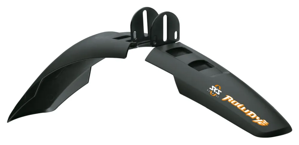 SKS Rowdy Schutzblech Set 20 - 24 Zoll - schwarz, orange - Größe 45 - 55 mm Markenprodukt
