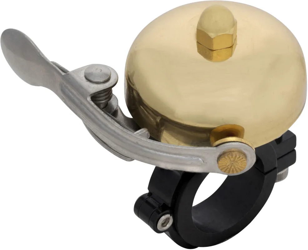 Ausverkauf Lunivo Fahrradklingel Messing - groß - gold - Größe One Size