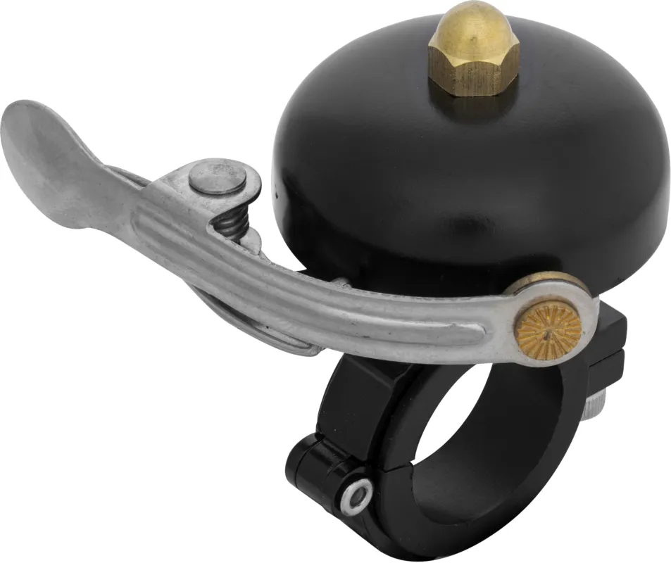 Lunivo Fahrradklingel Messing - groß - schwarz - Größe One Size Saisonangebot