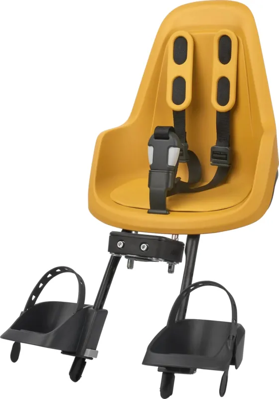 Bobike One Mini Kindersitz - Rahmenmontage vorn - Mighty Mustard - Größe One Size Nur Für Kurze Zeit