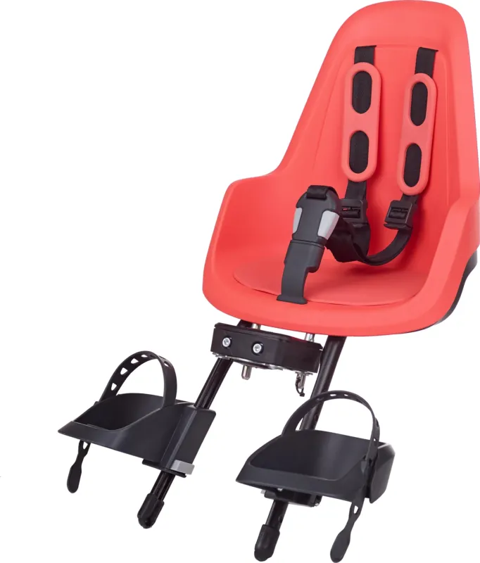 Bobike One Mini Kindersitz - Rahmenmontage vorn - Fierce Flamingo - Größe One Size Nur Für Kurze Zeit