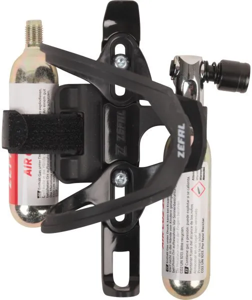 Abverkauf Zefal Flaschenhalter Pulse Z2i - Kit CO2 - schwarz - Größe Zugriff links oder rechts