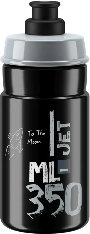 Gratis Versand Elite Trinkflasche Jet - 350 ml - Schwarz-Grau - Größe 350 ml
