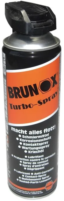 Top-Seller Brunox Turbo-Spray 5-Funktionen, Spraydose - 500ml - Schwarz-Orange - Größe 500 ML