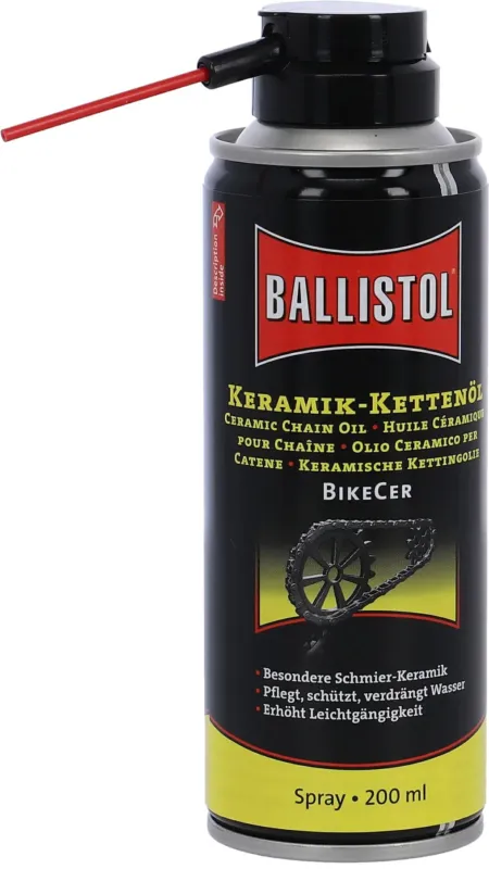 Günstig Ballistol Keramik Kettenöl, Spraydose - 200ml - Schwarz/Gelb - Größe 200 ml