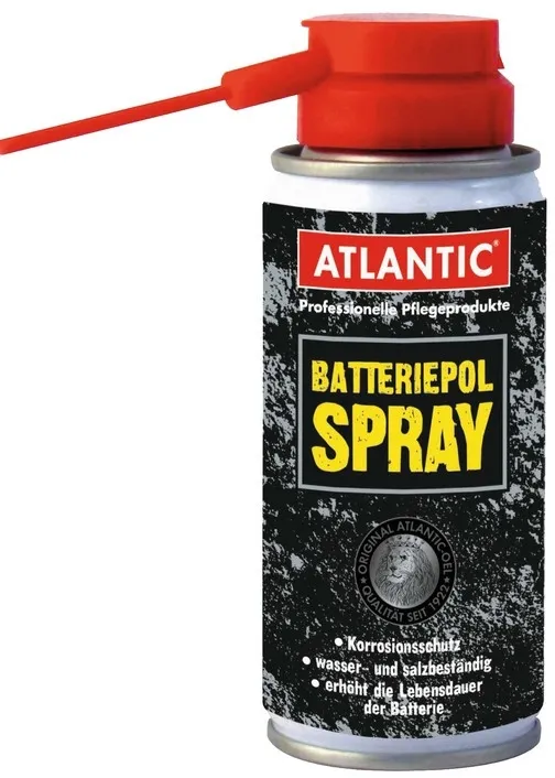 Letzte Chance Atlantic Batteriepolspray, Spraydose - 100ml - Schwarz Rot - Größe 100 ml