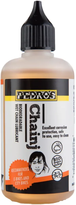 PEDROS Kettenöl ChainJ, Tropfflasche - 100ml - orange - Größe 100 ml Begrenztes Angebot