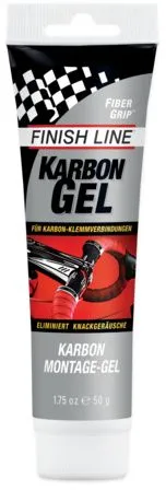 Neue Kollektion Finish Line Karbon Montage-Gel Tube - 50g - grau - Größe 50 g