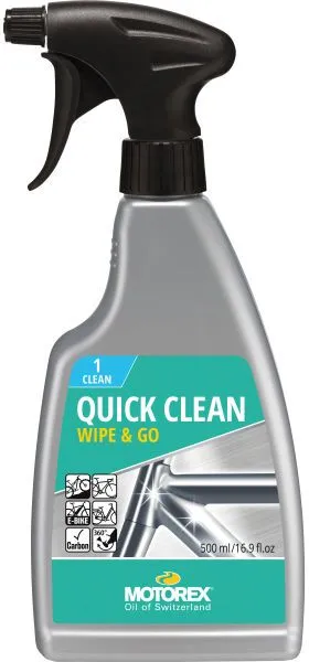 Bestpreis Motorex Quick Clean Fahrradreiniger Sprühflasche - 500 ml - grau/türkis - Größe 500 ML