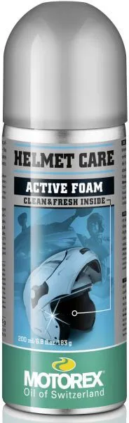Begrenztes Angebot Motorex Helmet Care Reinigungsschaum - 200 ml - grau/blau/türkis - Größe 200 ml