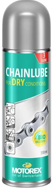 Motorex Chainlube for Dry Conditions Kettenöl Spray - 300 ml - grau/türkis - Größe 300 ml Neuheit