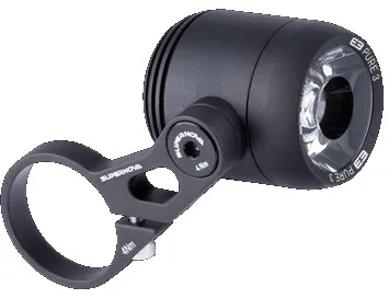 Supernova E3 Pure 3 HBM Dynamo Scheinwerfer 6V / 3W - schwarz - Größe StVZO / Lenkermontage 31,8 mm Must-Have