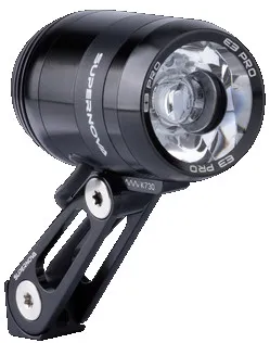 Markenprodukt Supernova E3 Pro 2 Dynamo Scheinwerfer 6V / 3W - schwarz - Größe StVZO