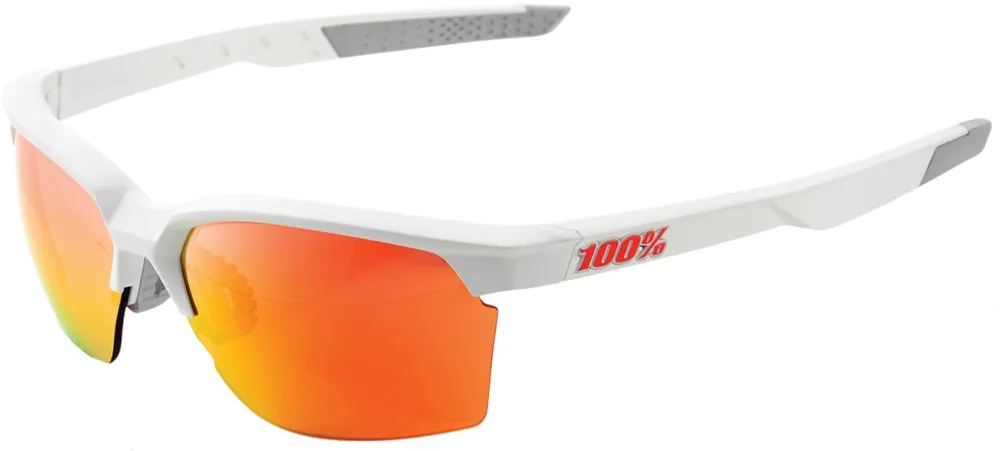 100 Percent Sportcoupe Soft Tact Off White / Red Multilayer Mirror Lens - Soft Tact White - Größe One Size Billig