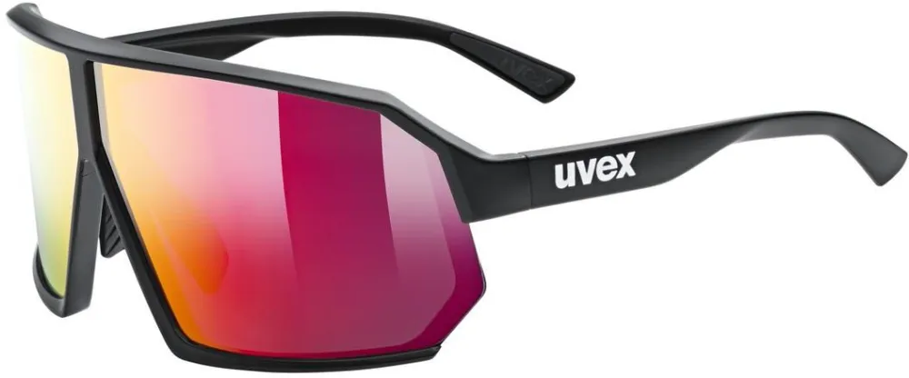 Kostenloser Versand Uvex Sportstyle 237 Black Matt / Mirror Red - black matt - Größe One Size