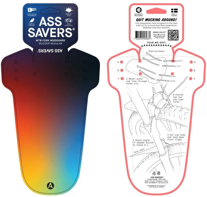 Ass Savers MFR-1 Mudder Spritzschutz VR spektrum - spektrum - Größe One Size Kostenfreie Lieferung
