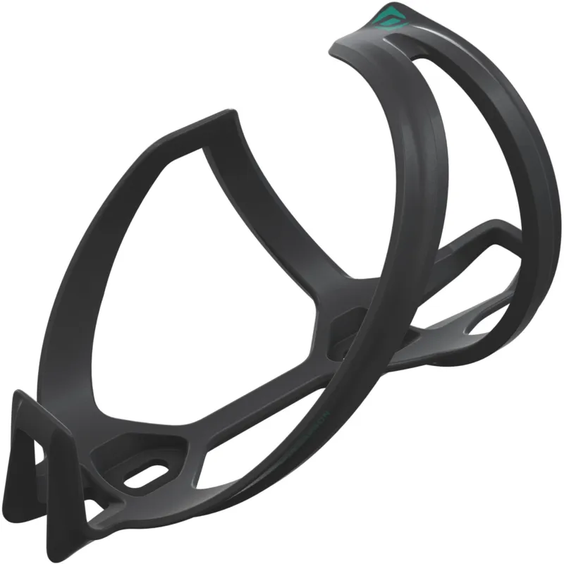 Finale Aktion Syncros Flaschenhalter Tailor Cage 1.0 links - black/teal blue - Größe Zugriff links