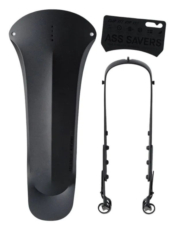 Ass Savers WMS-1 Win Wing MTB Spritzschutz HR Stealth - Stealth - Größe One Size Meistverkauft
