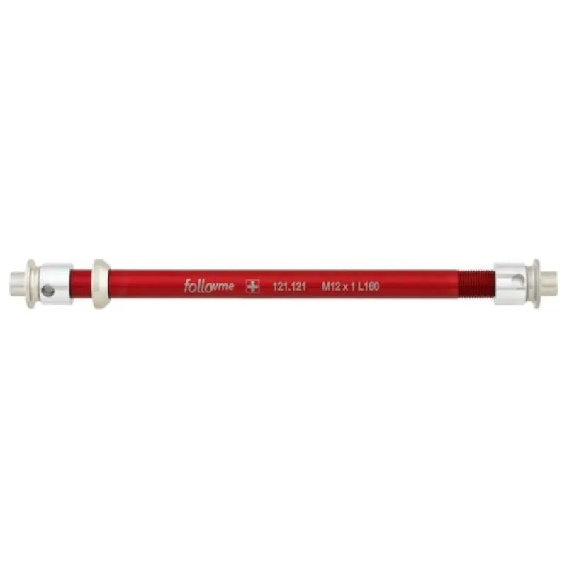 Sichere Zahlung FollowMe Steckachsadapter Alu M12x1 - rot - Größe 160 MM