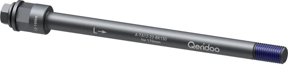 Qeridoo Steckachsadapter M12x1,5 - schwarz - Größe 170 MM Neu Im Sortiment