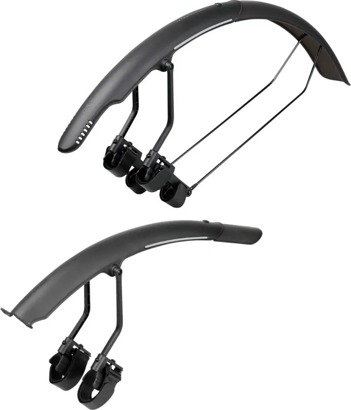Markenware Topeak TetraFender R1/R2 Schutzblech Set für Rennrad - black - Größe One Size