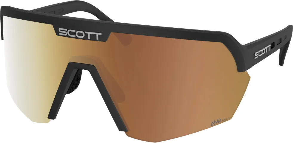 Bestpreis Scott Sport Shield LS black - AMP LS gold chrome S1-3 - black - Größe One Size