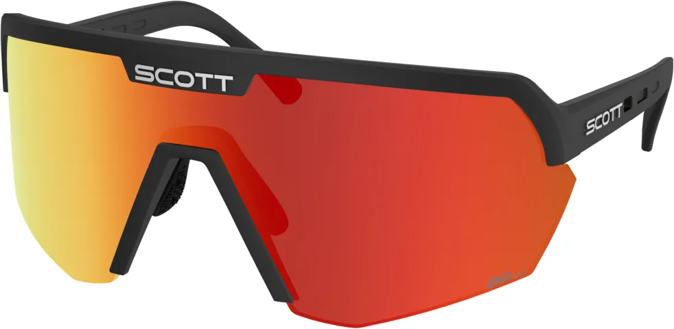 Scott Sport Shield black - AMP red chrome S3 - black - Größe One Size Sonderaktion
