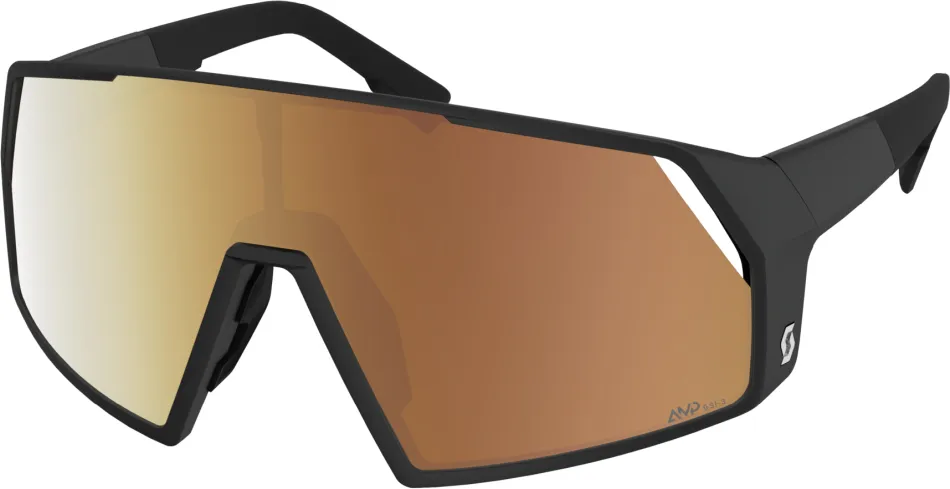 Scott Pro Shield LS black - AMP LS gold chrome S1-3 - black - Größe One Size Direktkauf