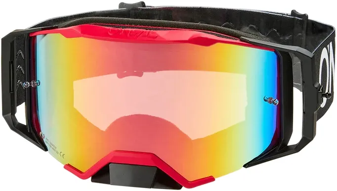 Markenprodukt O'Neal B-33 Goggle Hexa black/red - radium red - BLACK-RED - Größe One Size