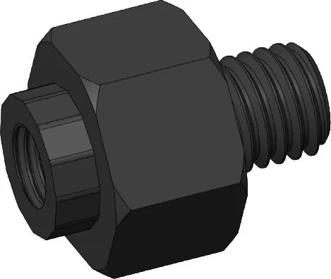 Günstig Qeridoo Polygonadapter - Giant M10x1,5 - schwarz - Größe M10x1,5