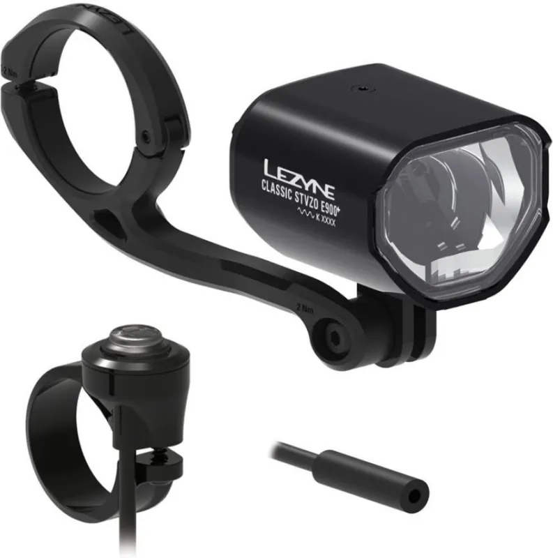 Lezyne Classic E900+ E-Bike Scheinwerfer - StVZO - schwarz - Größe One Size Neu Im Sortiment