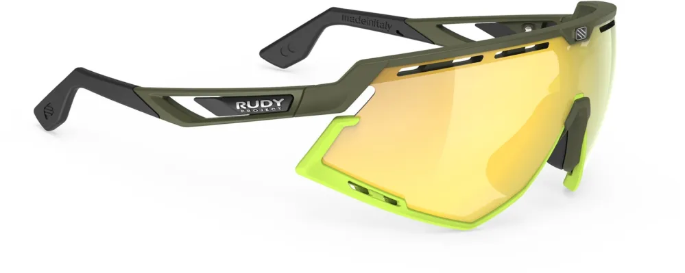 Neue Ware Rudy Project Defender Olive Matte - Multilaser Yellow - olive matte - Größe One Size