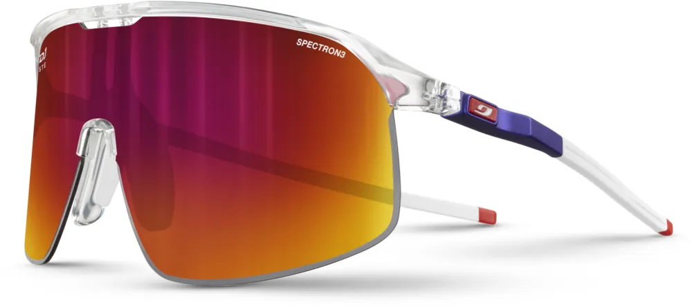 Julbo Density Groupama-FDJ Kristall/Blau/Weiß - Multilayer Rot - Kristall / Metallblau / Weiß - Größe L Geprüft