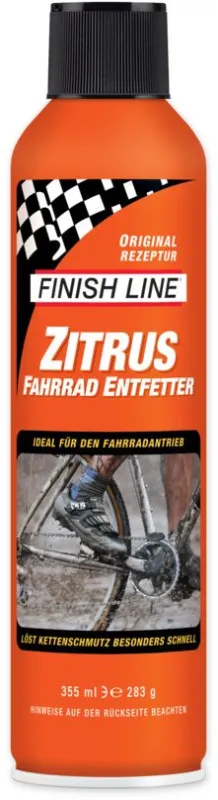 Kostenloser Versand Finish Line Zitrus Fahrrad Entfetter Spray - 355ml - orange - Größe 355 ML