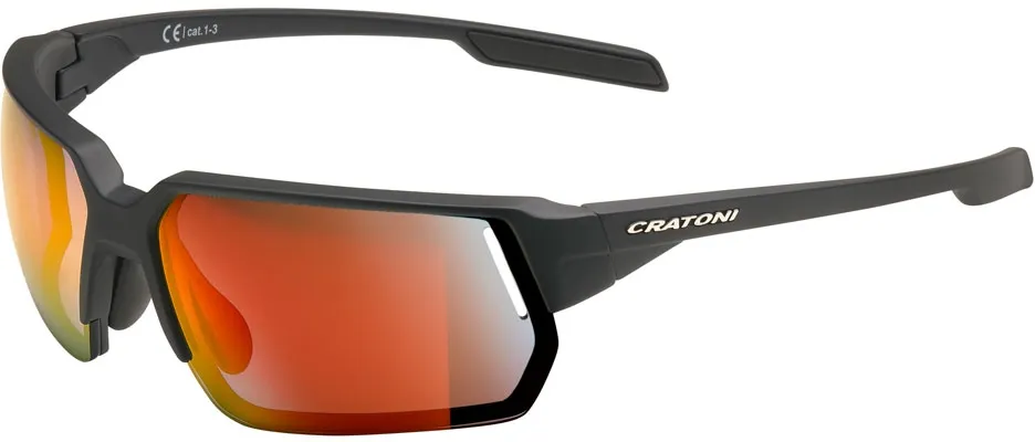 Top-Preis Cratoni C-Lite NXT photochromic black matt/clear - red mirror - black matt + clear with red mirror - Größe One Size